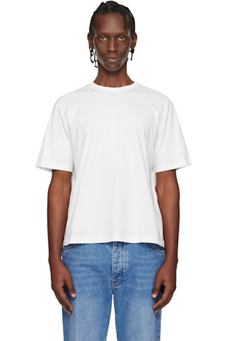 Studio Nicholson: ホワイト Bric Tシャツ | SSENSE 日本