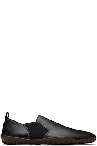 ルメール　バラクラバ　Lemaire スミ黒 LEMAIRE: ブラック Vibram Glove Slip On レザースニーカー | SSENSE 日本