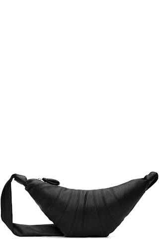 LEMAIRE: Black Medium Croissant Bag | SSENSE
