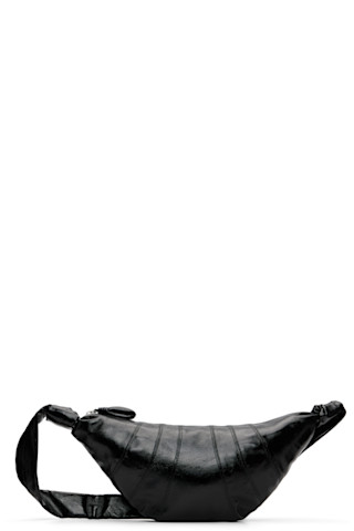 LEMAIRE: Black Medium Croissant Bag | SSENSE