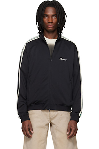 Black Taped Track Jacket by Represent on Sale