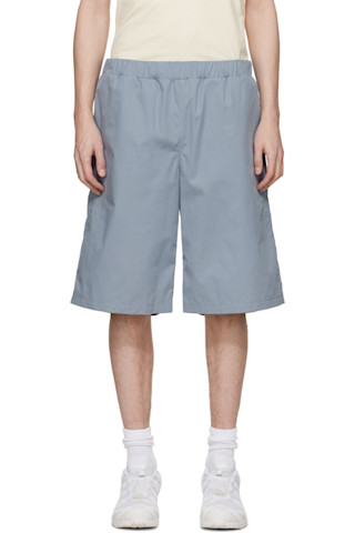 Blue Bermuda Cotton Shorts by Rier on Sale