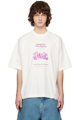 VETEMENTS: Off-White 'Fuck You Very Much' T-shirt | SSENSE Canada