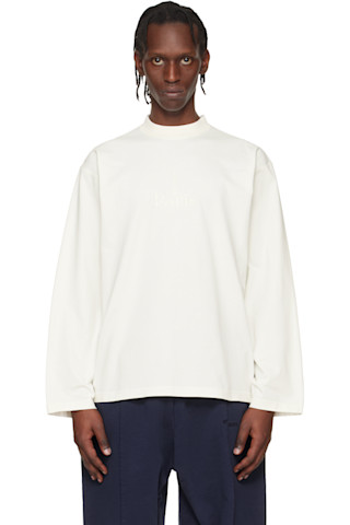 VETEMENTS: Off-White 'Paris' Embroidered Longsleeve T-shirt | SSENSE VETEMENTS: Off-White 'Paris' Embroidered Longsleeve T-shirt | SSENSE