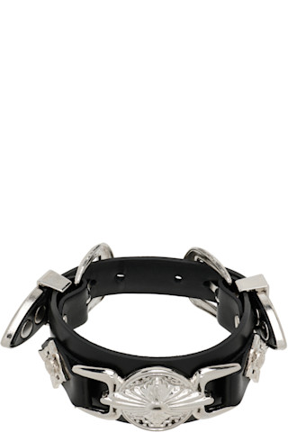 Toga Virilis: Double Buckle Concho Bangle Bracelet | SSENSE