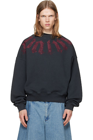 Palm Angelsのブラック Big Neck Logo Loose スウェットシャツがセール中