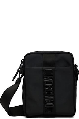 Black 'Carry Me' Bag by Moschino on Sale