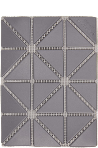 BAO BAO ISSEY MIYAKE: Gray W Color Card Holder | SSENSE Canada