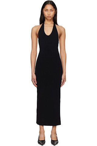 toteme halter dress compact knit halter dress
