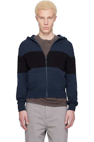 Navy & Black Capitan Hoodie by Gimaguas on Sale