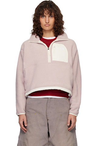 【ザノースフェイス】美品！フリース　ハーフジップ　ピンク　アウトドア　Mサイズ THE NORTH FACE - 【ザノースフェイス】美品！フリース ハーフジップ