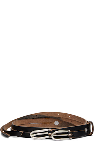 OUR LEGACY: Black Twin Tongue Belt | SSENSE