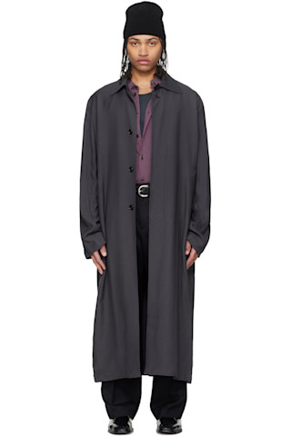 Black Cloak Coat by OUR LEGACY on Sale