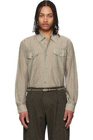 OUR LEGACY: ベージュ Plough シャツ | SSENSE 日本