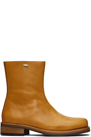 Tan Camion Boots by OUR LEGACY on Sale