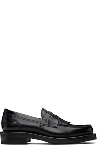 OUR LEGACY: ブラック レザー ローファー | SSENSE 日本