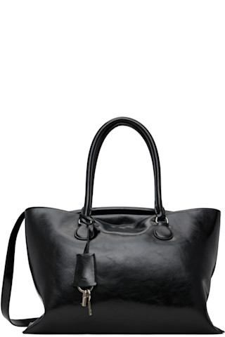 Black Shell Brot Large Bag by OSOI on Sale