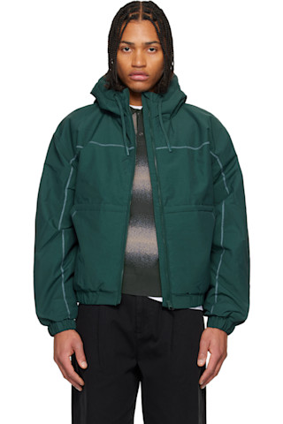 『Dime 』Quilted Hooded Jacket Khaki Khaki Quilted Hooded Jacket | Roman UK