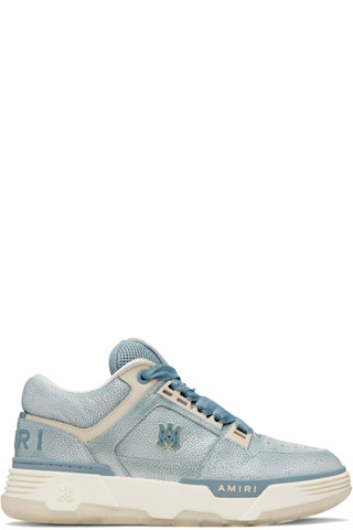 Blue Pebbled MA-1 Sneakers by AMIRI on Sale