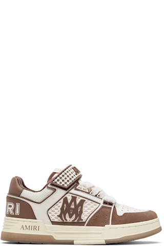 AMIRI: Brown & White MA Skyline Sneakers | SSENSE