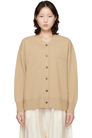 CORDERA: ベージュ メリノウール カーディガン | SSENSE 日本