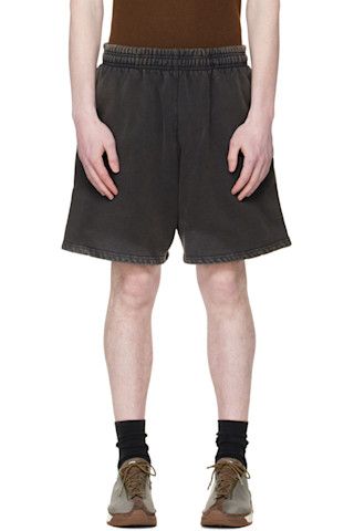 Entire Studios: ブラック Standard スウェットショートパンツ