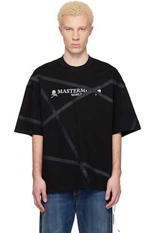 Black Wrapped SS T-shirt by MASTERMIND WORLD on Sale