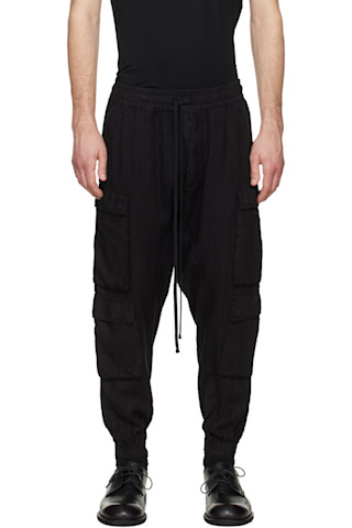 thom/krom: ブラック M P 26 カーゴパンツ | SSENSE 日本