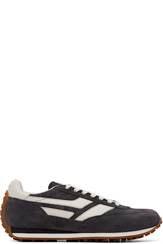 TOM FORD: Gray Suede Mick Sneakers | SSENSE