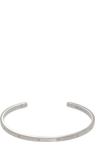 Maison Margiela: Number Reference Cuff Bracelet | SSENSE