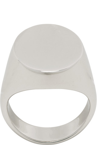 Maison Margiela: Chevaliere Signet Ring | SSENSE