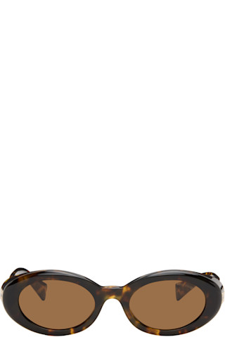 Miu Miu Eyewear: ブラウン 'Rêverie' サングラス | SSENSE 日本