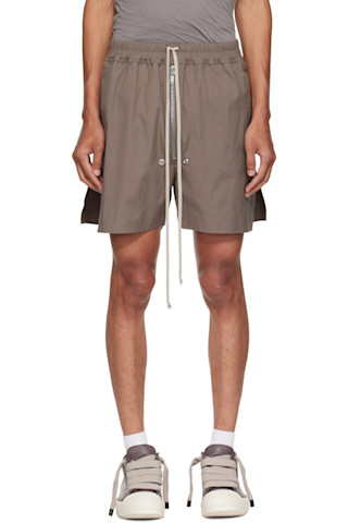 Rick Owens: Gray Tower Bela Boxers Shorts | SSENSE