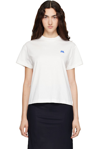 Jil Sander: White Cotton Crew-Neck T-shirt | SSENSE