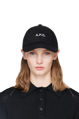 パイナプルA.P.C. ブラック ベースボールキャップ A.P.C.: ブラック Charlie ベースボールキャップ | SSENSE 日本