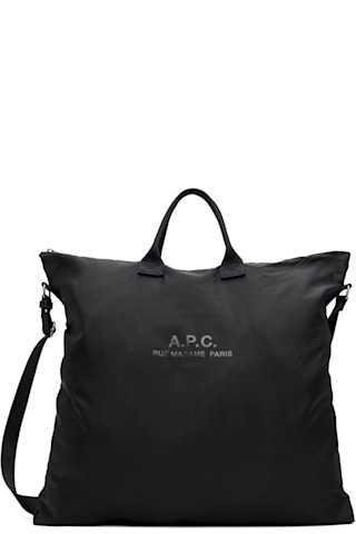 A.P.C.: Black Backstage Crossbody Bag | SSENSE