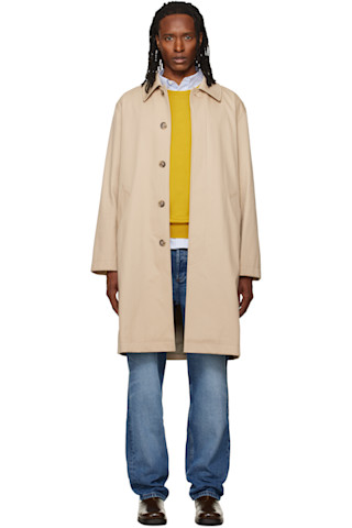 A.P.C.: ベージュ Urban マックコート | SSENSE 日本
