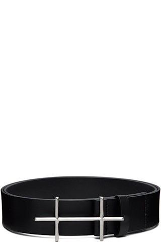 HELIOT EMIL: Black H Belt | SSENSE