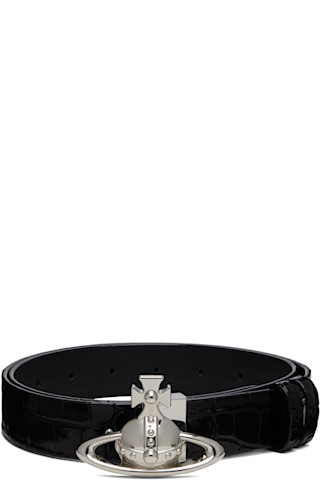 Vivienne Westwood: Black Orb Buckle Belt | SSENSE