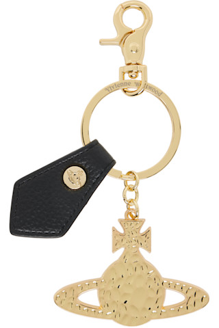 Vivienne Westwood Orb Hammered キーリング Vivienne Westwood: Gold Hammered Orb Keychain | SSENSE Canada