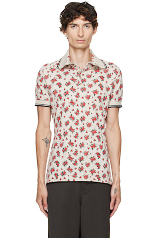Vivienne Westwood: ベージュ Two Button ポロシャツ | SSENSE 日本