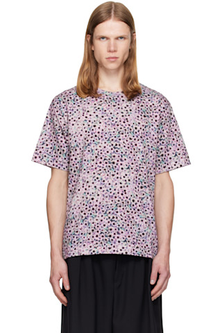 dries van noten カットソー Dries Van Noten: Pink Regular Fit Cotton T-shirt | SSENSE
