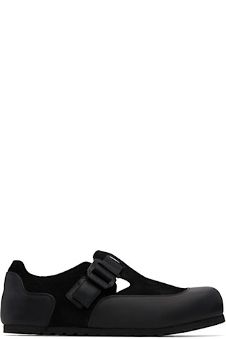 Birkenstock: Black Regular London Nova 2.0 Loafers | SSENSE