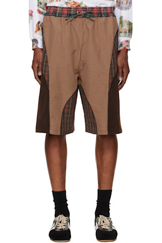Chopova Lowena: Brown Swoon Shorts | SSENSE