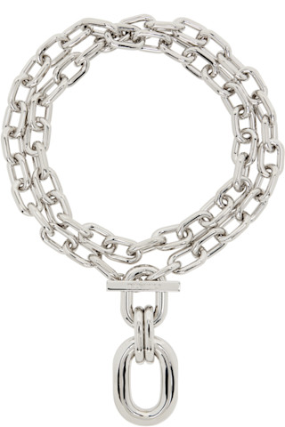 百貨店購入レア新品タグ付♡ラバンヌrabanneのメタルチェーンビスチェ Rabanne: Double XL Link Pendant Necklace | SSENSE