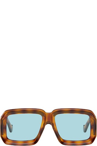 LOEWE: ブラウン Paula's Ibiza 'Dive in Mask' サングラス | SSENSE 日本