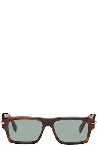 Fendi: Brown 'Fendi Selleria' Sunglasses | SSENSE
