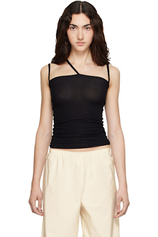 Baserange: Black Nida Tank Top | SSENSE