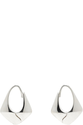 Sophie Buhai: Small Pyramid Hoop Earrings | SSENSE