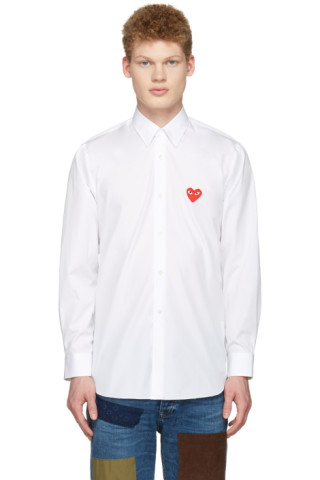 White Heart Patch Shirt White Heart Patch Shirt